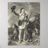 Oberst Davy Crockett 1839 Poster (Vorne)