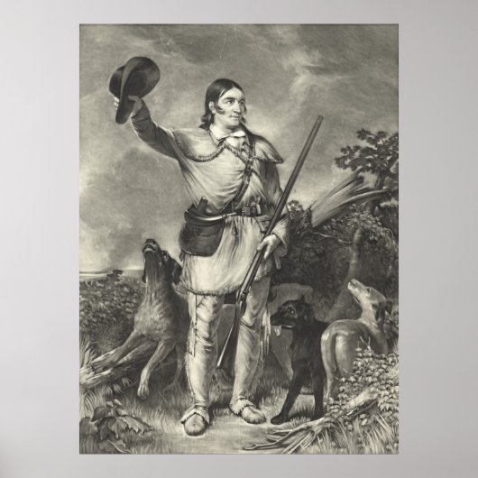Oberst Davy Crockett 1839 Poster (Vorne)
