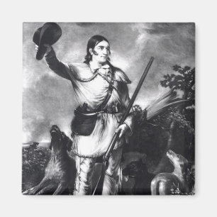 Oberst Davy Crockett Magnet
