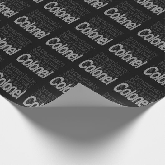 Oberst Extraordinär Geschenkpapier (Ecke)