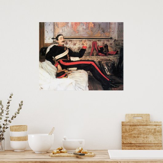 Oberst Frederick Gustavus Burnaby von James Tissot Poster (Küche)