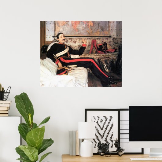 Oberst Frederick Gustavus Burnaby von James Tissot Poster (Heimbüro)