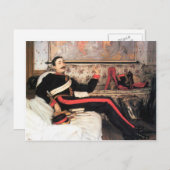 Oberst Frederick Gustavus Burnaby von James Tissot Postkarte (Vorne/Hinten)