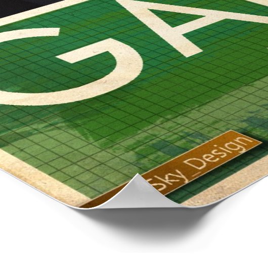 Oberst Gaddafi Poster (Ecke)