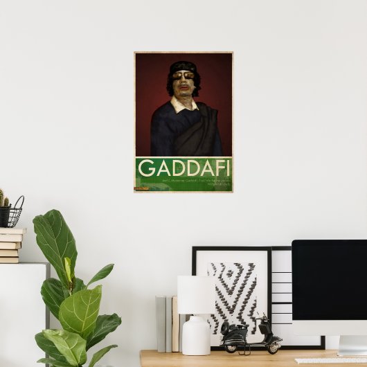 Oberst Gaddafi Poster (Heimbüro)
