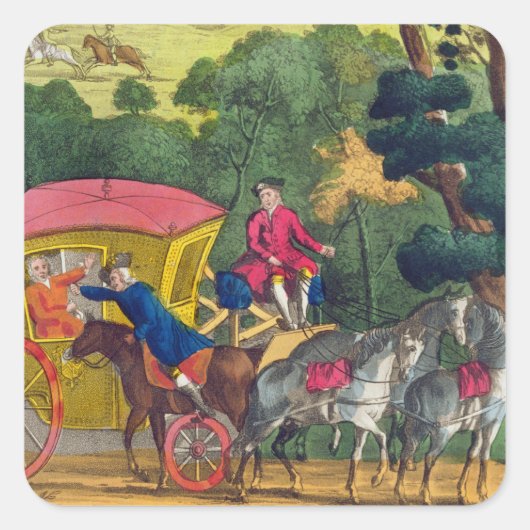 Oberst Jack raubt Mary Smith in Maidenhead Thic Quadratischer Aufkleber (Vorderseite)