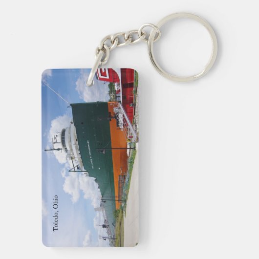 Oberst James M. Schoonmaker Acrylketten Schlüsselanhänger (Rückseite)