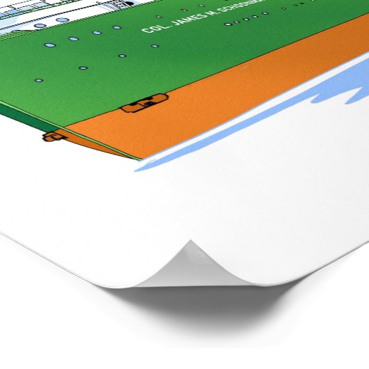 Oberst James M. Schoonmaker Museum Schiff Poster (Ecke)