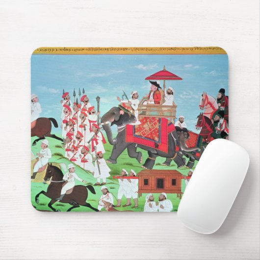 Oberst James Todd, der durch Elefanten reist Mousepad (Mit Mouse)