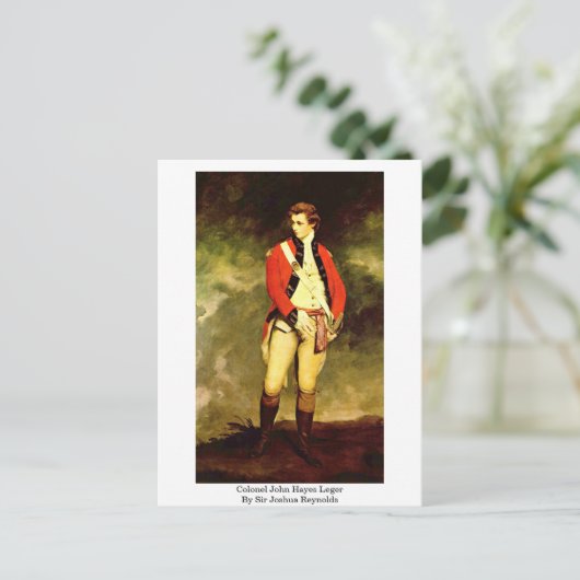 Oberst John Hayes Leger von Sir Joshua Reynolds Postkarte (Stehend Vorderseite)