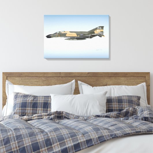 Oberst Robin Olds F-4 Phantom Leinwanddruck (Insitu (Schlafzimmer))