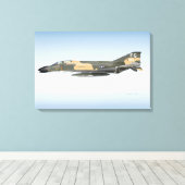 Oberst Robin Olds F-4 Phantom Leinwanddruck (Insitu (Holzboden))