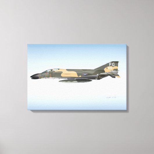 Oberst Robin Olds F-4 Phantom Leinwanddruck (Vorderseite)