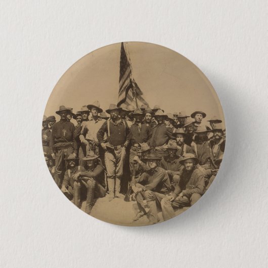 Oberst Roosevelt und sein Rough Riders Button (Vorderseite)