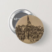 Oberst Roosevelt und sein Rough Riders Button (Vorne & Hinten)