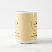 Oberst Senf Farbd Design Geschäft anpassen  Kaffeetasse (Mittel)