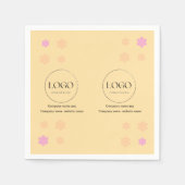 Oberst Senf Farbd Design Unternehmen anpassen Serviette (Vorderseite)