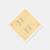 Oberst Senf Farbd Design Unternehmen anpassen Serviette (Ecke)