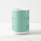 Oberst Senf Farbdessign Geschäft anpassen  Kaffeetasse (Mittel)