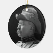 Oberst Theodore Roosevelt ab 1898 Keramikornament (Links)