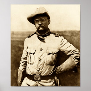 Oberst Theodore Roosevelt Poster