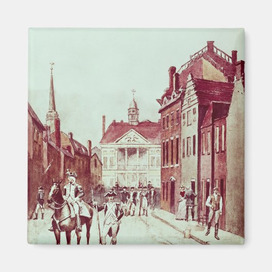 Oberst und Privat, erster kontinentaler Rhode Magnet (Vorne)