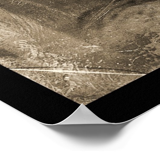 Oberst William Gates Daguerreotype 1847 Poster (Ecke)