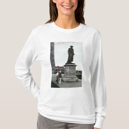 Oberst William Prescott Statue Scene T-Shirt (Vorderseite)