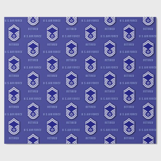 Oberstabsfeldwebel USAF Geschenkpapier (Flach)