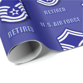 Oberstabsfeldwebel USAF Geschenkpapier (Rolleneckpunkt)