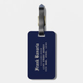 Oberstdorf Allgäu Vintag Bayern Deutschland Souven Gepäckanhänger (Rückseite vertikal)