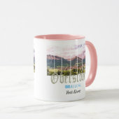 Oberstdorf Allgäu Vintag Bayern Deutschland Souven Tasse (VorderseiteRechts)