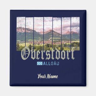 Oberstdorf Allgäu Vintage Bayern Deutschland Souve Magnet