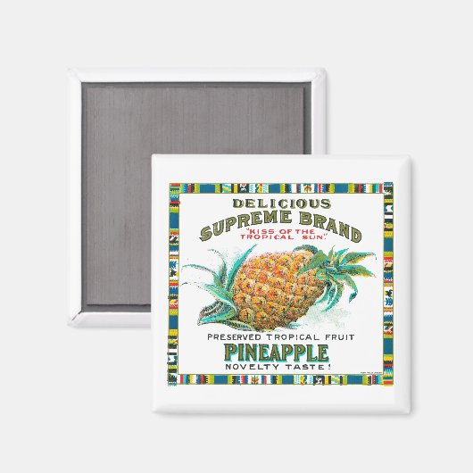 Oberste Ananas-Reserven Magnet (Vorderseite/Rückseite)