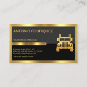 Oberste goldene Tab mit grauen schwarzen Layern Visitenkarte (Rückseite)