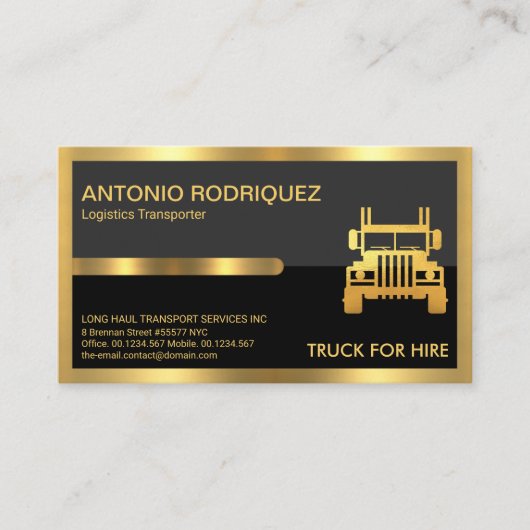 Oberste goldene Tab mit grauen schwarzen Layern Visitenkarte (Vorderseite)