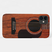 Oberste Mahagoniakustikgitarre Case-Mate iPhone Hülle (Rückseite (Horizontal))