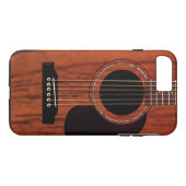 Oberste Mahagoniakustikgitarre Case-Mate iPhone Hülle (Rückseite (Horizontal))