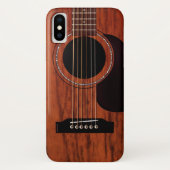 Oberste Mahagoniakustikgitarre Case-Mate iPhone Hülle (Rückseite)