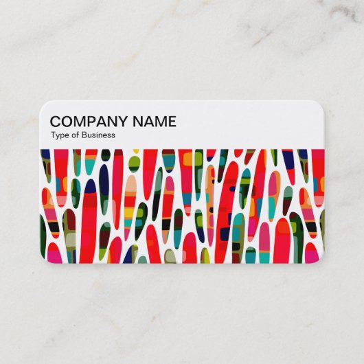 oberste Tafel - Collaged Color Splash 150222 Visitenkarte (Vorderseite)