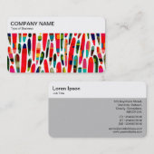 oberste Tafel - Collaged Color Splash 150222 Visitenkarte (Vorne/Hinten)