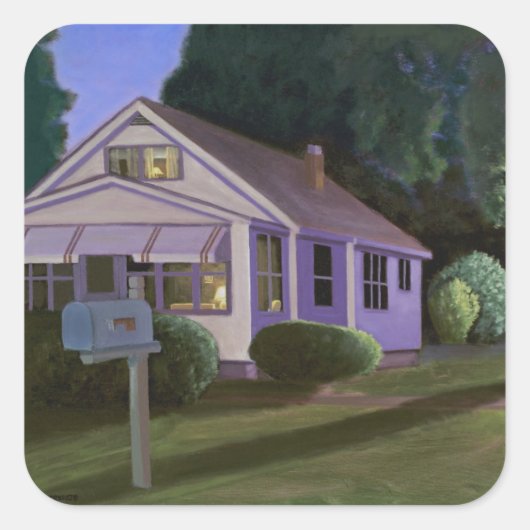 Oberste Treppe 2006 Quadratischer Aufkleber (Vorderseite)