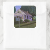 Oberste Treppe 2006 Quadratischer Aufkleber (Tasche)