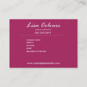 Oberste Visitenkarteschablone Paisleys Visitenkarte (Rückseite)