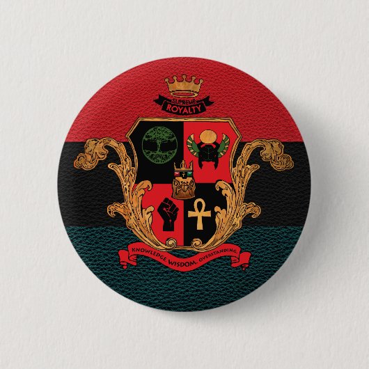 Oberster Abgabe-Adel-Wappen-Knopf (Tri) Button (Vorderseite)