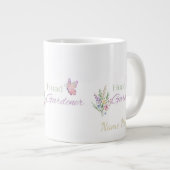 Oberster Gärtner Floral, Muttertag, Geburtstag Jumbo-Tasse (Vorderseite Rechts)
