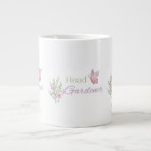 Oberster Gärtner Floral, Muttertag, Geburtstag Jumbo-Tasse (Vorderseite)