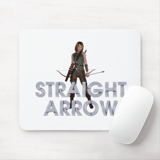 OBERSTER gerader Pfeil Mousepad (Mit Mouse)