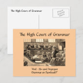 Oberster Gerichtshof der Grammatik - Postkarten (Vorne/Hinten)