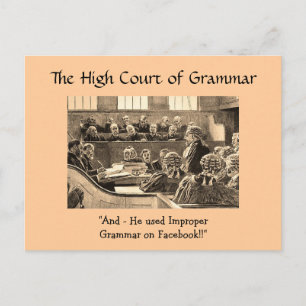 Oberster Gerichtshof der Grammatik - Postkarten